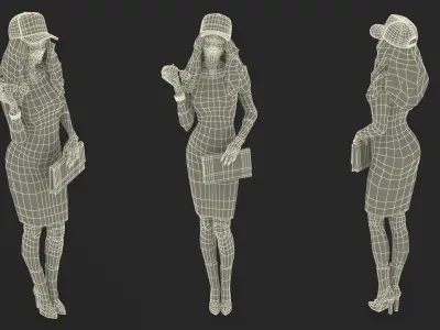  People Wearing Trump Hat Collection 2 