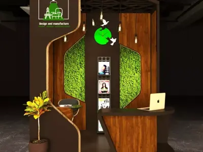 exhibition stand 3D model