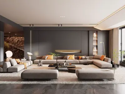 living room 3D model