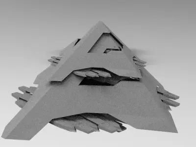 Pyramid SC-Fi shape 1  3D model