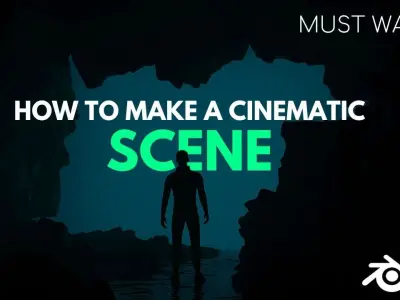 Cinematic cave scene 3D model