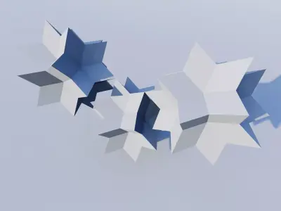 Quasicrystal Math Object -Gyroid Voronoi 3D print model