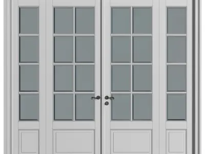 Doors in classical style 3D model