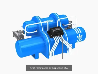 Airlift Performance air suspension kit bundle 3D Model Pack