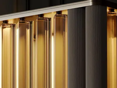 VeniceM Numa Wall Sconce in Brass and Glass by Massimo Tonetto 3D model