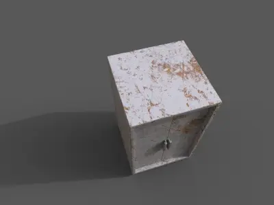 Old Modern Furniture 3D Model Low-poly 3D model get