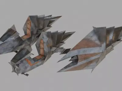 Nightsister Speeder - Star Wars Low-poly 3D model