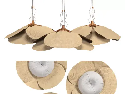 Uchiwa pendants 3D model