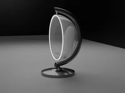 Transparent Bubble hanging Chair 3D model