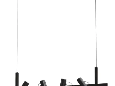  Lucande Lysias pendant light 3D model