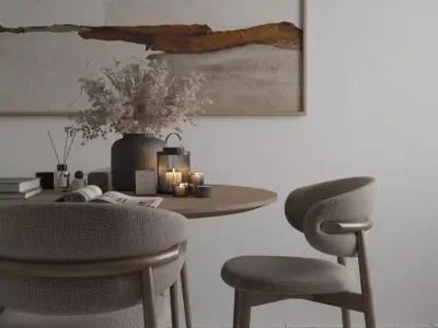 Modern Dining Room 3D model