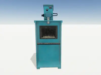 News Stand Low-poly 3D model