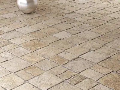 Mrf-Pavement Set32 Low-poly 3D model