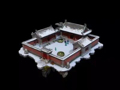 courtyard  3D model