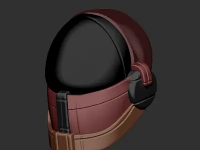 High quality scifi helmet high poly sculpt ver 4 3d printable  3D model purchase
