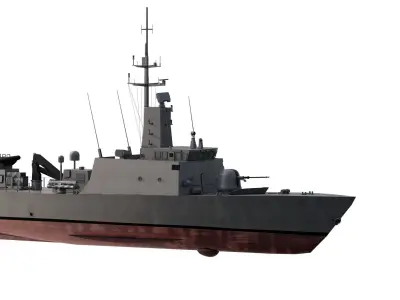 Patrol vessel 3D model
