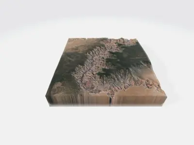 GRAND CANYON - USA - 3D MAP 3D print model