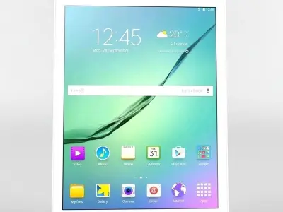 samsung galaxy tab s2 9 7 white black 3D model