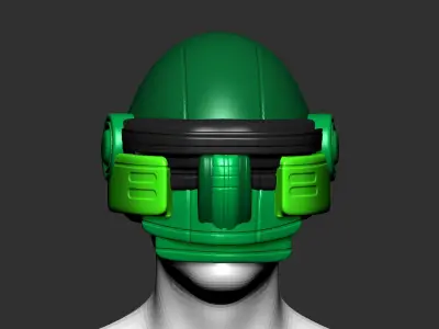 helmet high poly sculpt 3d printable ver 7 3D model 3D model 91