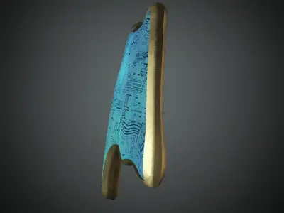 DTS- Model 3E - Hair Acc A Low-poly 3D model