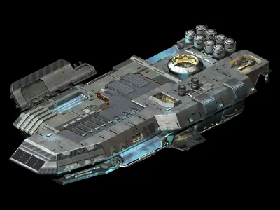 Space Station - Ground Operating Platform 01 3D model