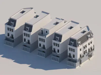 Townhouse 001 3D model