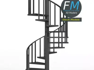 Spiral staircase 3D model