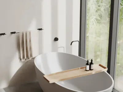 bathroom interior scenes 3D model