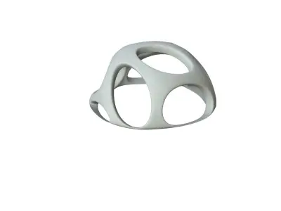 SciFi Cube Object No 57128 Low Poly Shape Low-poly 3D model