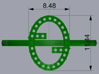 002 Gold ring for woman 3D print model