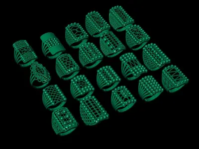 ring gold Jewelery 3D print model 3D print model purchase