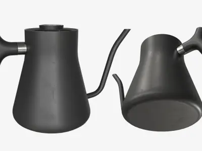 Tea Coffee Drip Kettle - 003 Low-poly 3D model