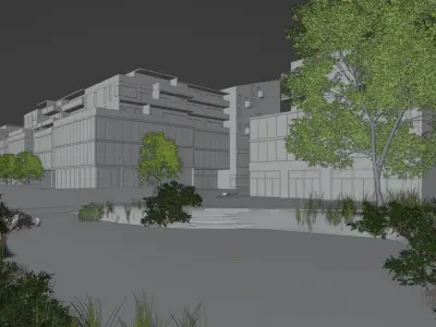 Building Pond 3D model
