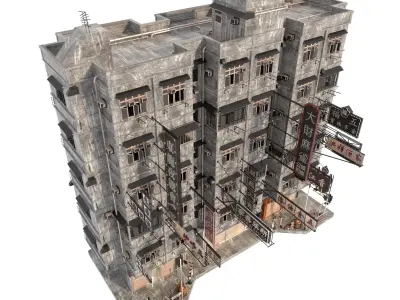 Hong Kong Street V2-1 3D model