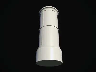 Advertising Column Highpoly 3D model