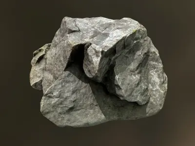 Rock lowpoly Low-poly 3D model