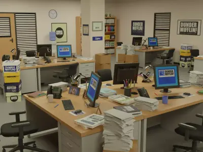 The Office Low-poly 3D model
