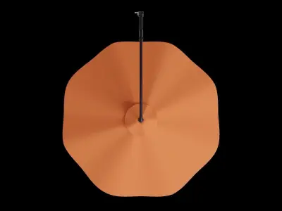 Orange 10Ft Umbrella Low-poly 3D model