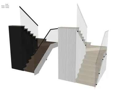 Modern Staircase Collection 3D Models 3D model