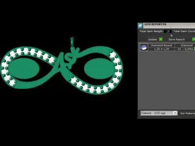 Pendant P214 3D Print Model 3D print model