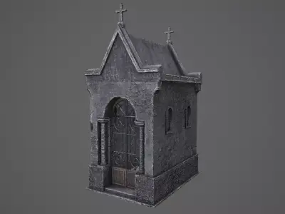 Old Mausoleum Low-poly 3D model