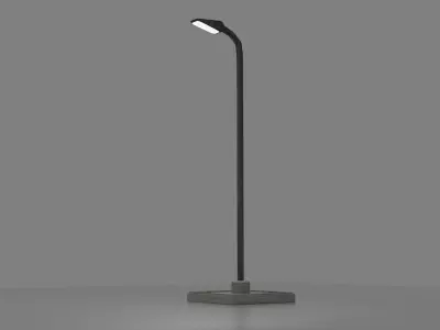 Low Poly Street Light 3D model
