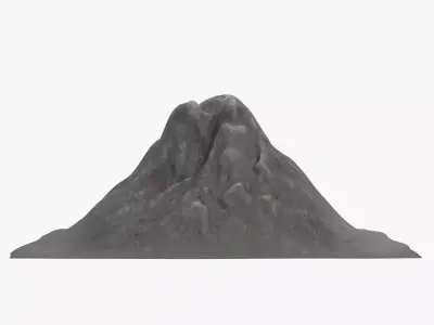 -Volcano Stylized- 3D model