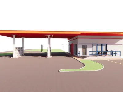 Gas Station5 3D model