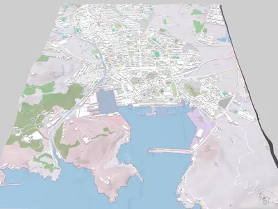Cityscape Cartagena Columbia 3D model