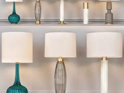 Heathfield addison table lamp 3D model