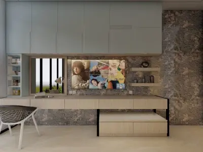 MINIMALIS WHITE MASTER BEDROOM 3D model