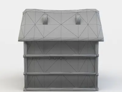 House medieval - medieval Low-poly 3D model