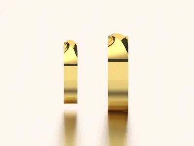 couple ring set cr0004 3D print model