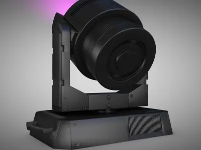 Spotlight moving light Low-poly 3D model